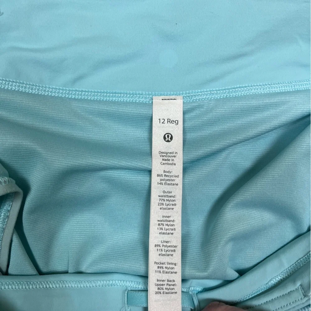Lululemon Speed Up Short 2.5" Heather Lux Multi Icing Blue/Icing Blue - Picture 10 of 12